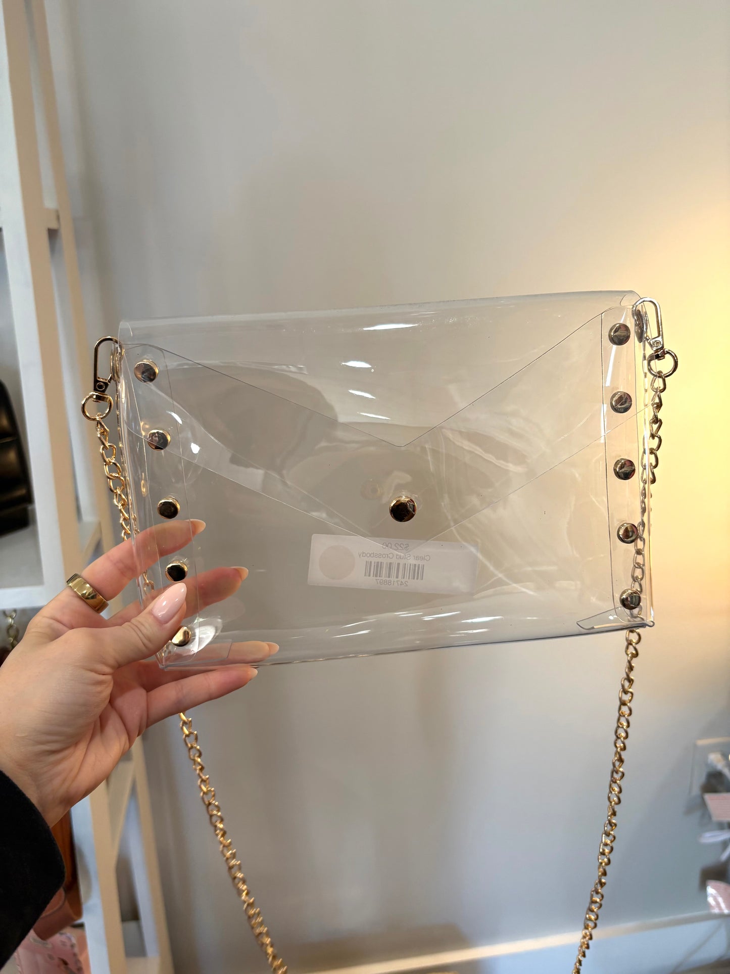 Clear Stud Crossbody