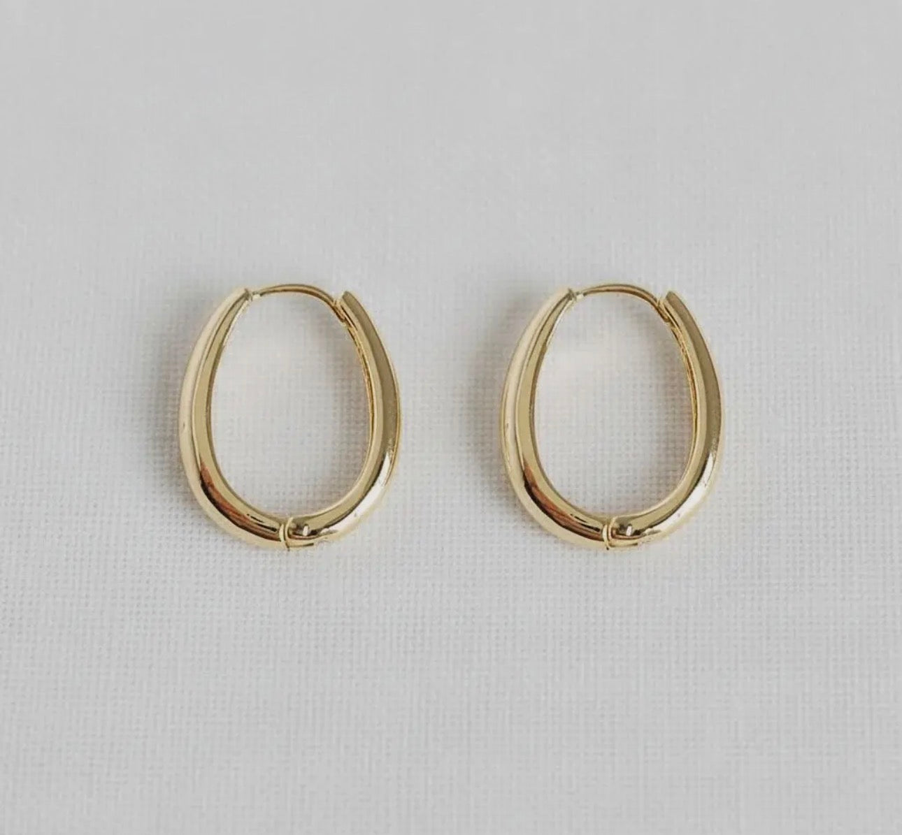 Oval Hoop Earring