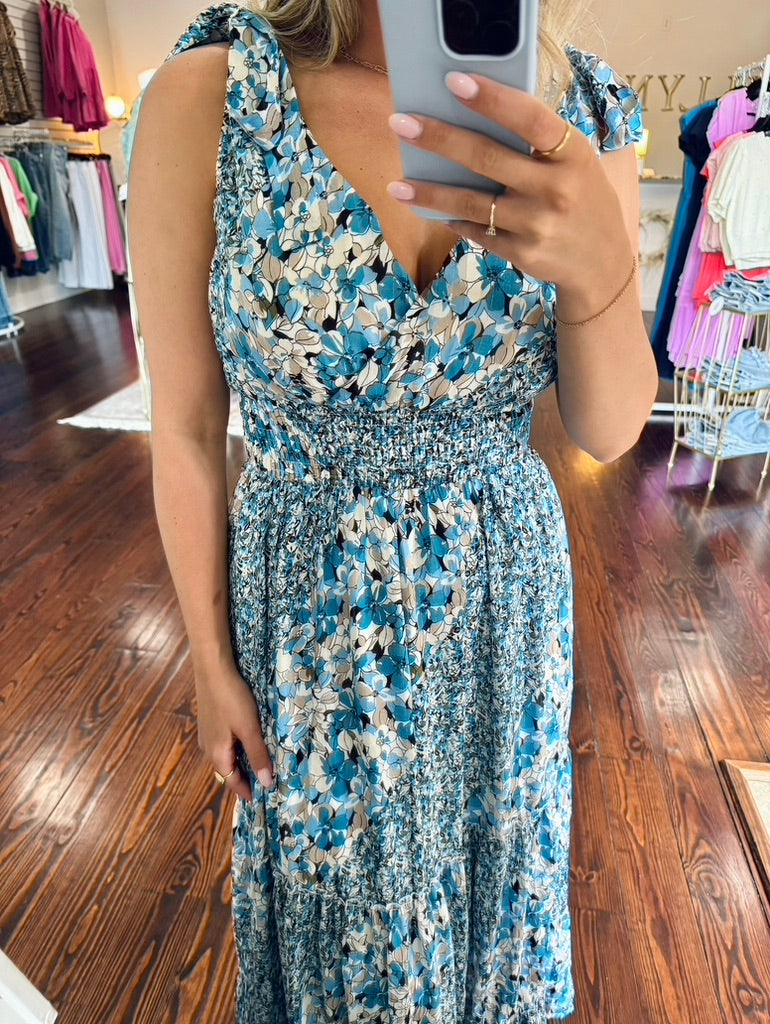 Blue Floral Maxi