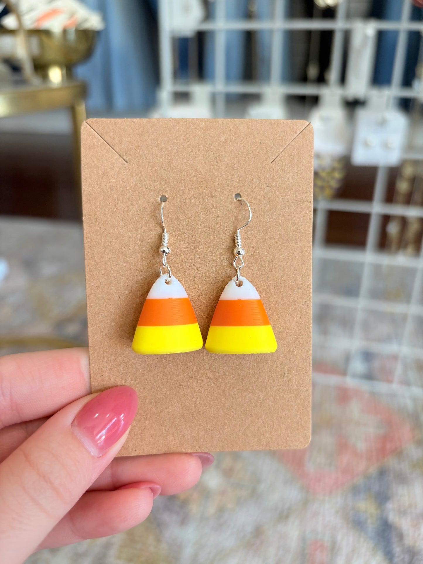 Candy Corn Earrings