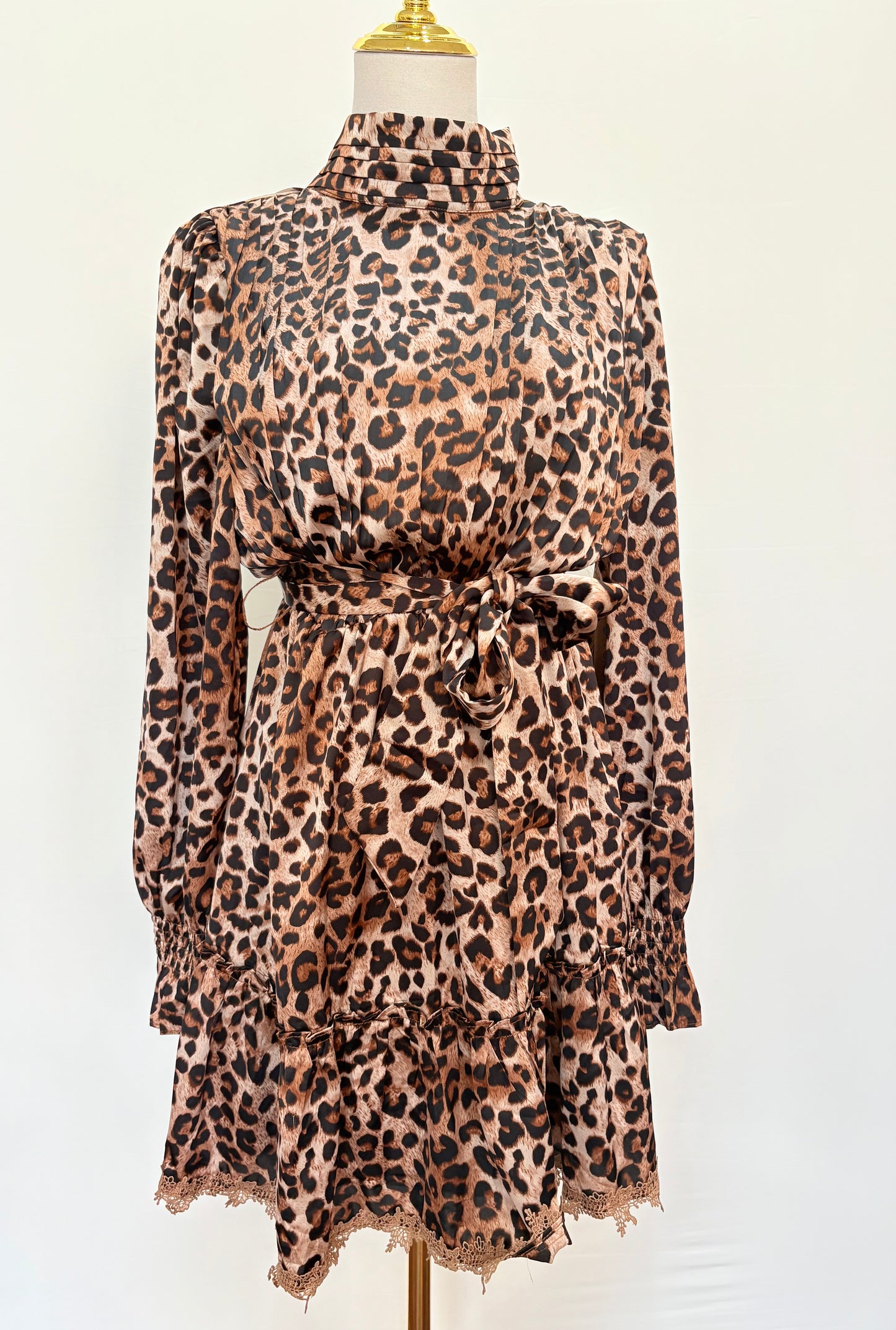 Cheetah Ruffle Dress