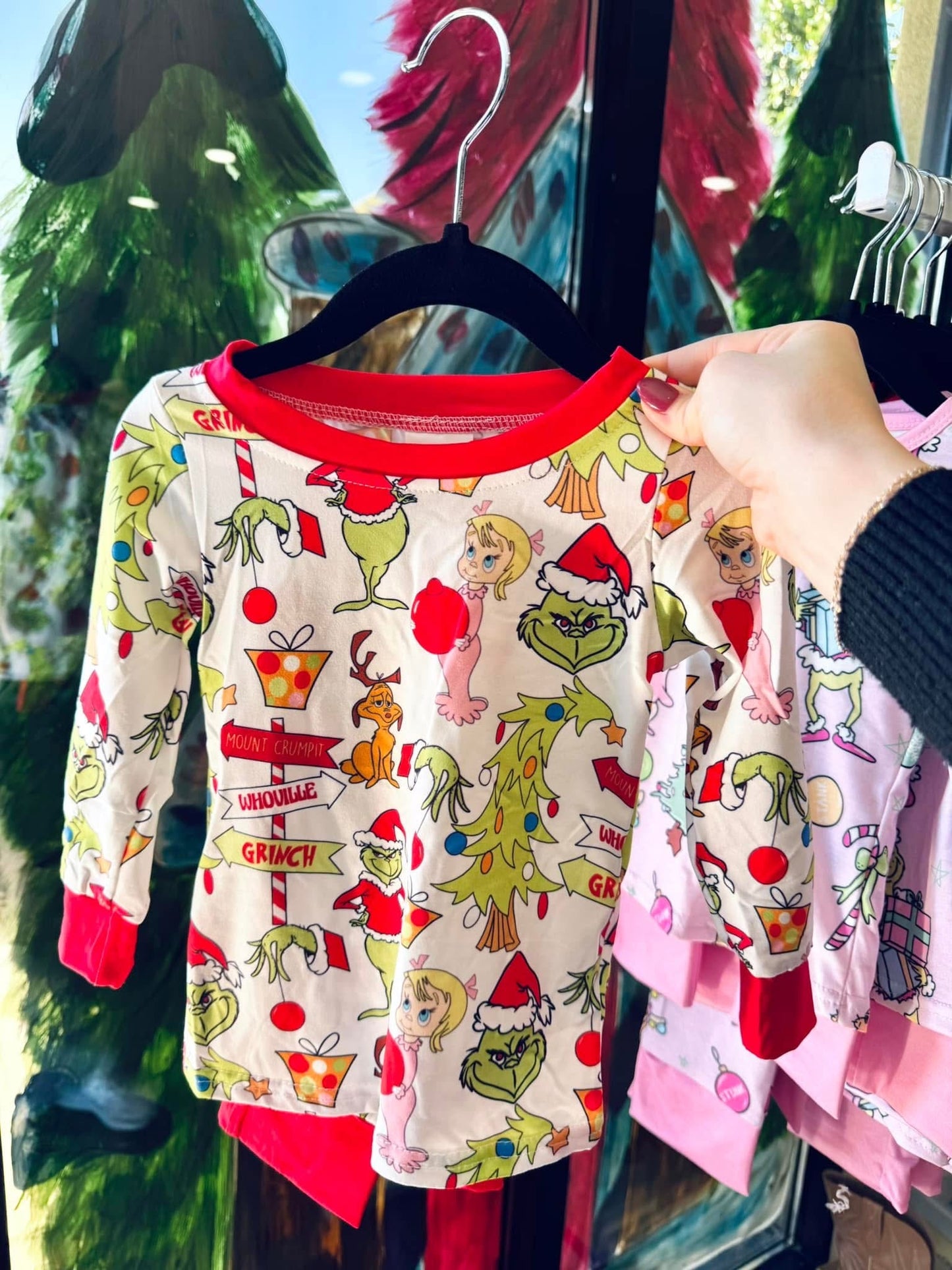 Grinch Kid PJ Set