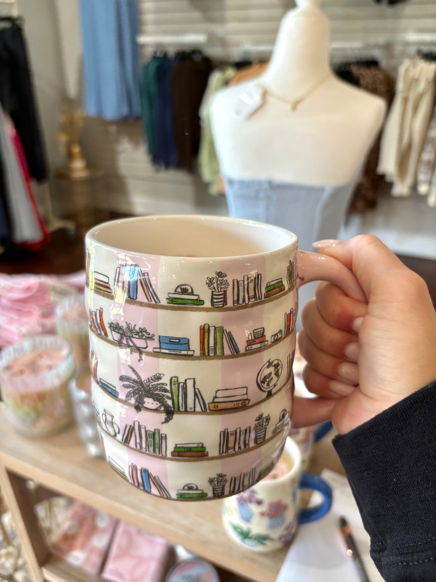 Sweet Grace Mug of Books Candle