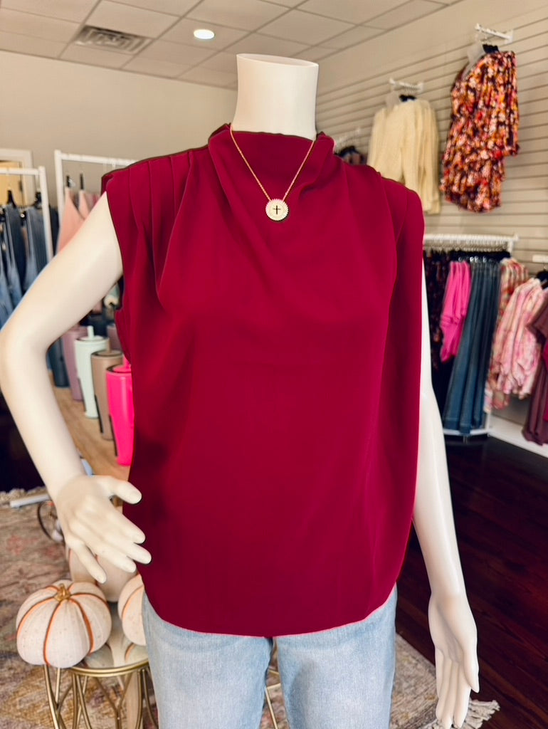 Burgundy Blouse