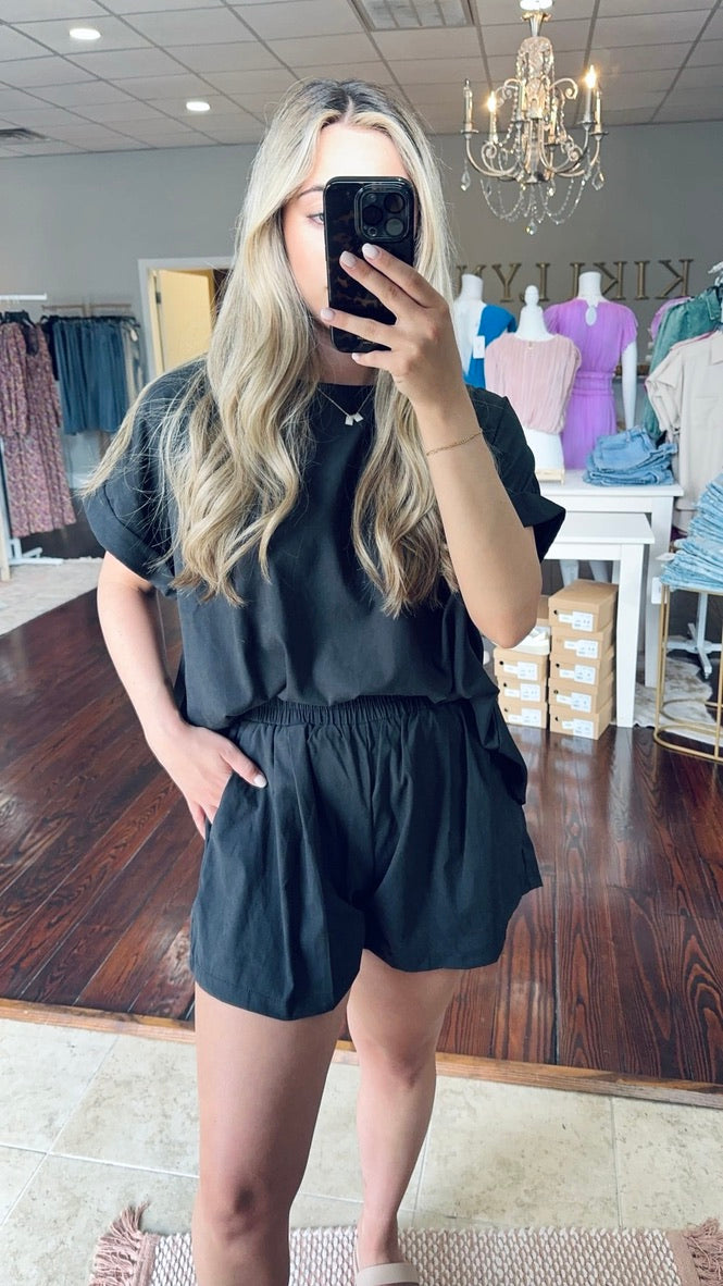 Oversized Short Sleeve Set