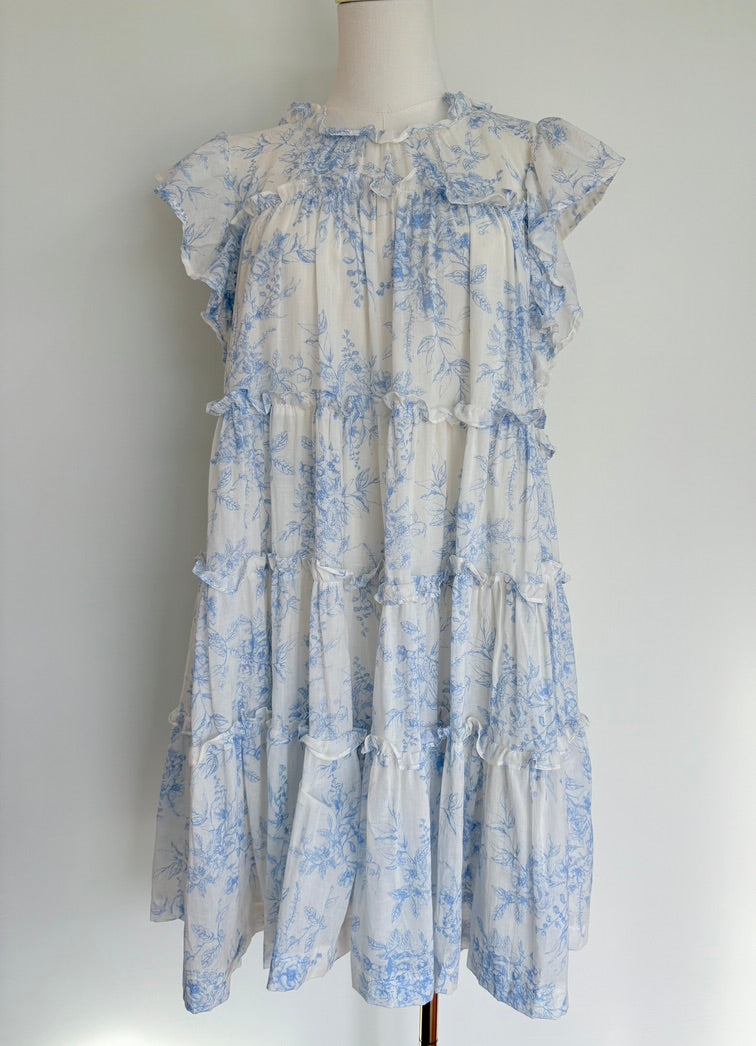 Baby Blue Floral Dress