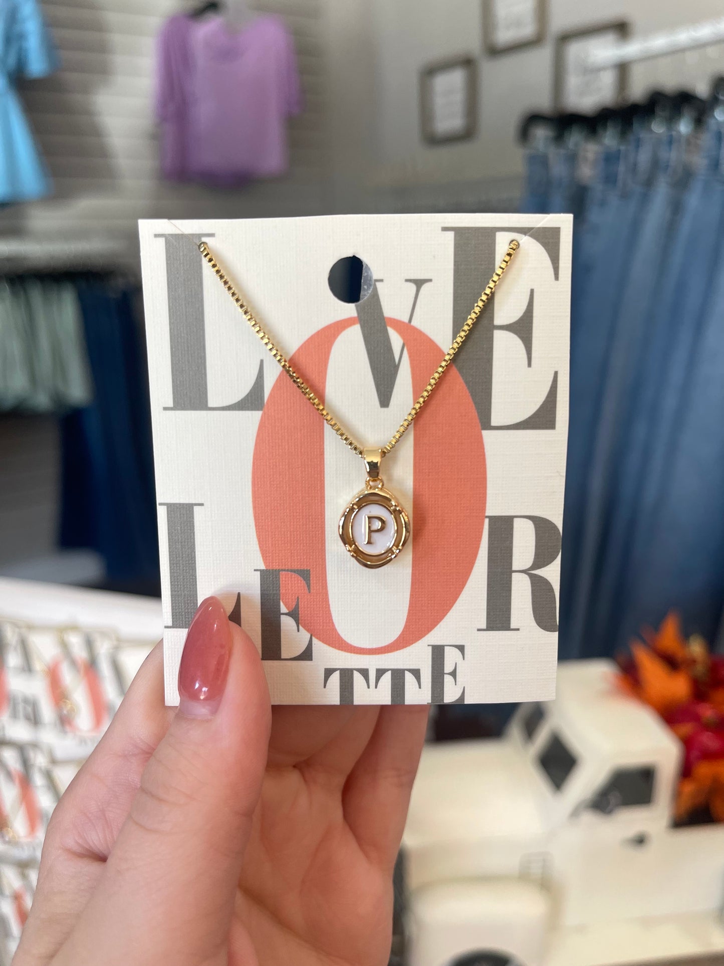 Initial Pendant Necklace