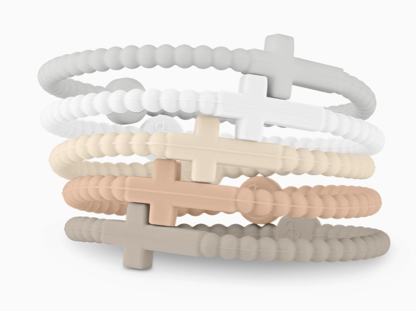 Silicone Cross Bracelet Sets