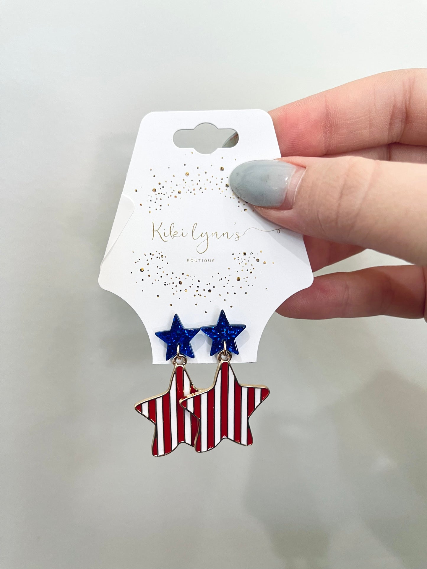Red, White, Blue Earrings