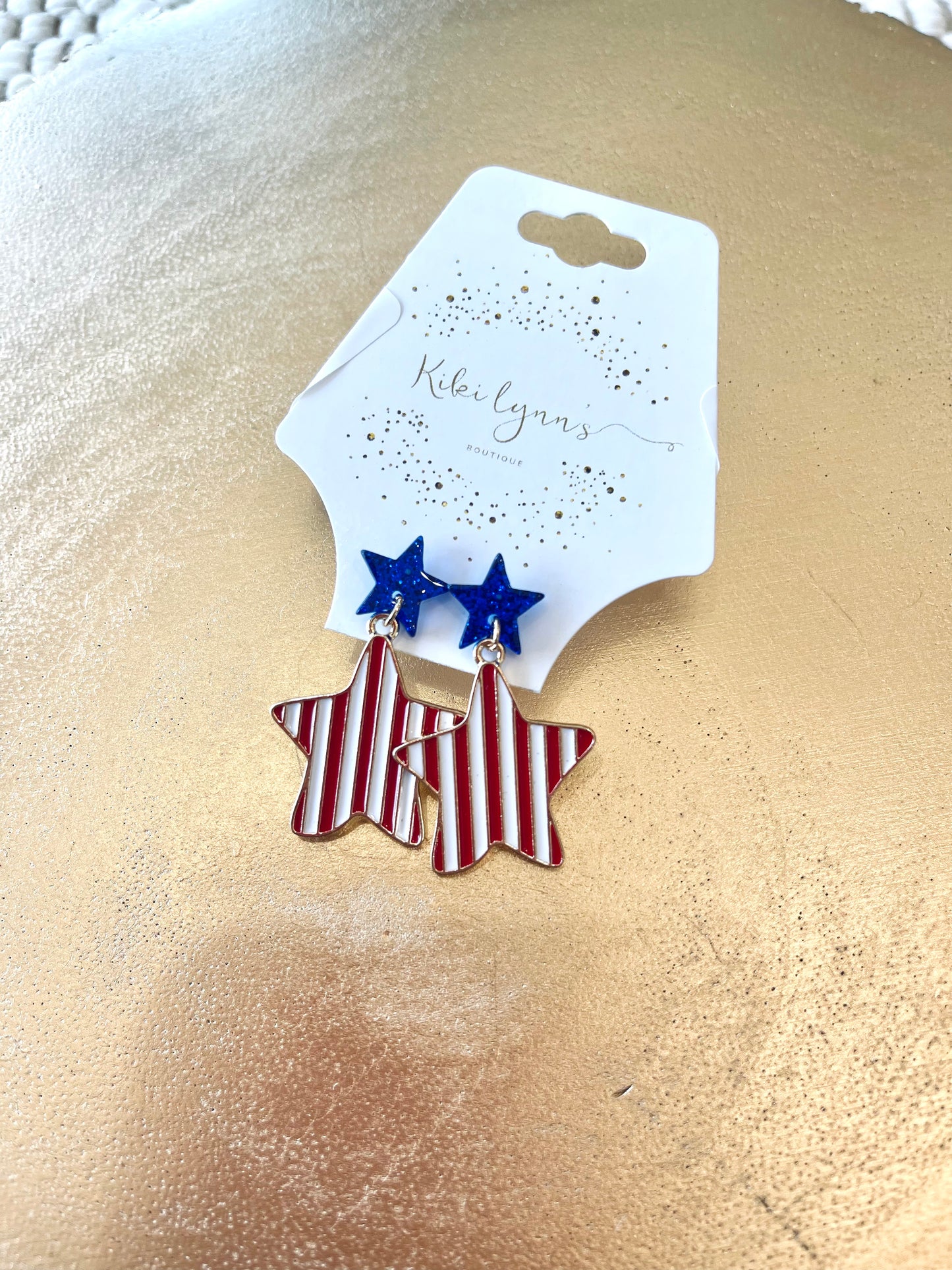 Red, White, Blue Earrings