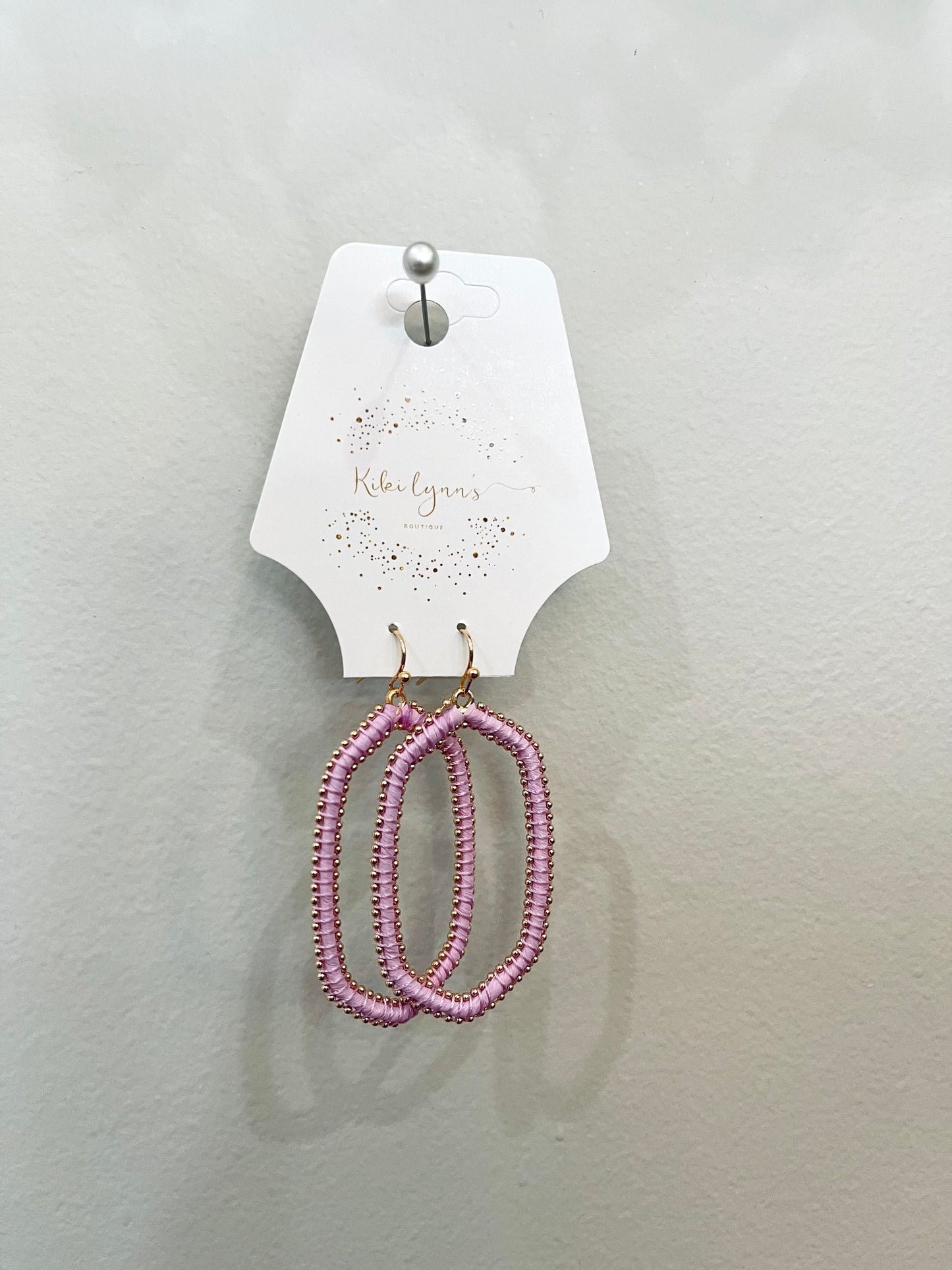 Lavender Oval Earrings