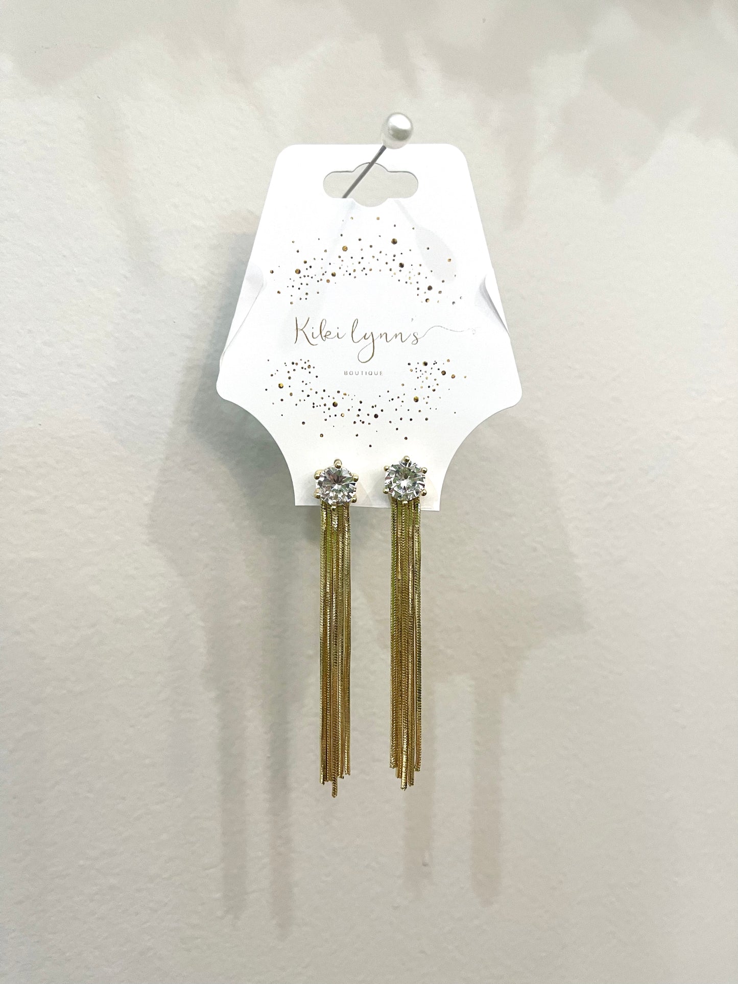 Diamond Tassel Earring