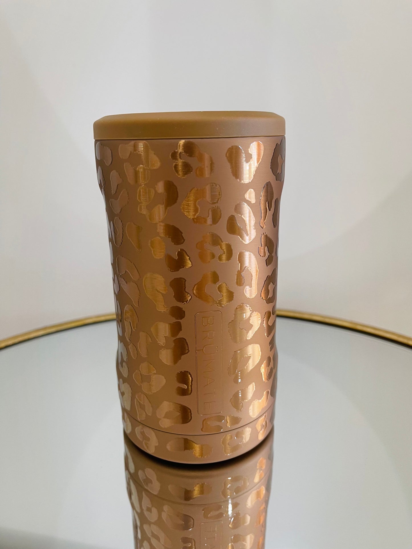 Gold Leopard Bottle Brumate