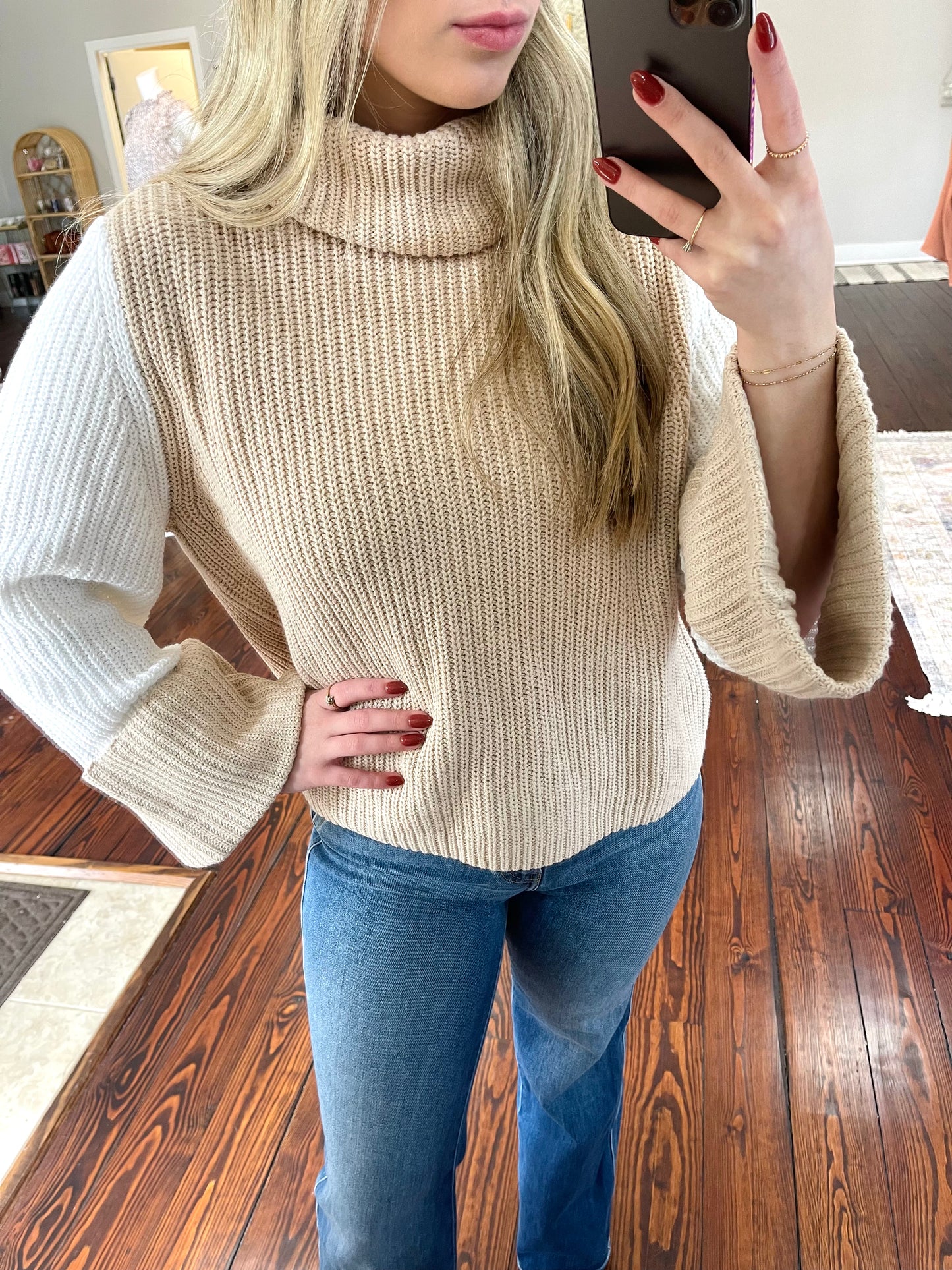 Multi Turtle Neck Sweater