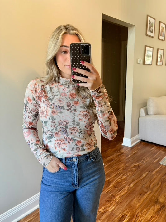 Floral Sheer Top