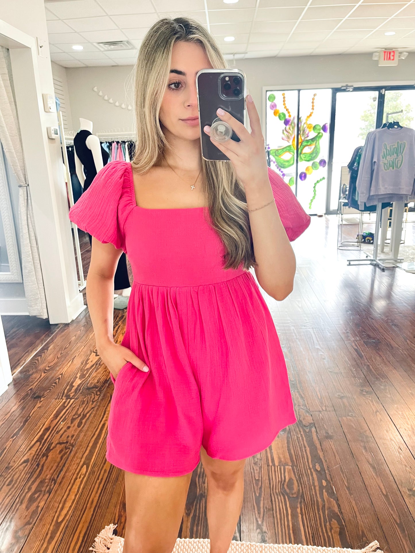 Bubble Pink Romper