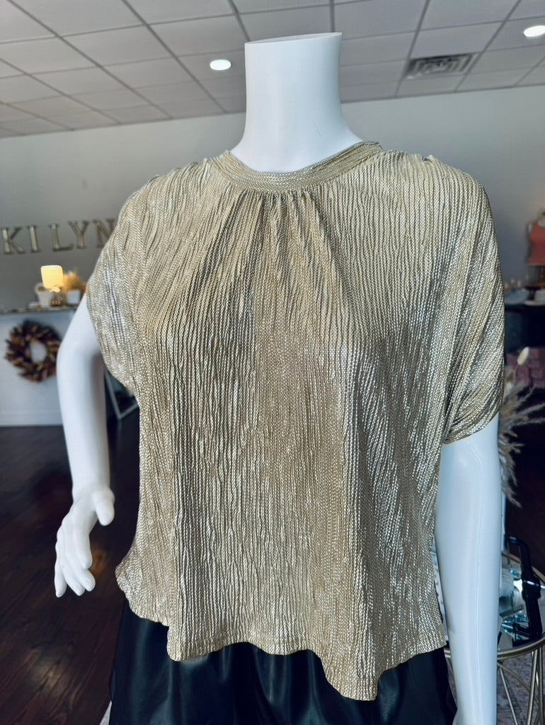 Metallic Gold Blouse