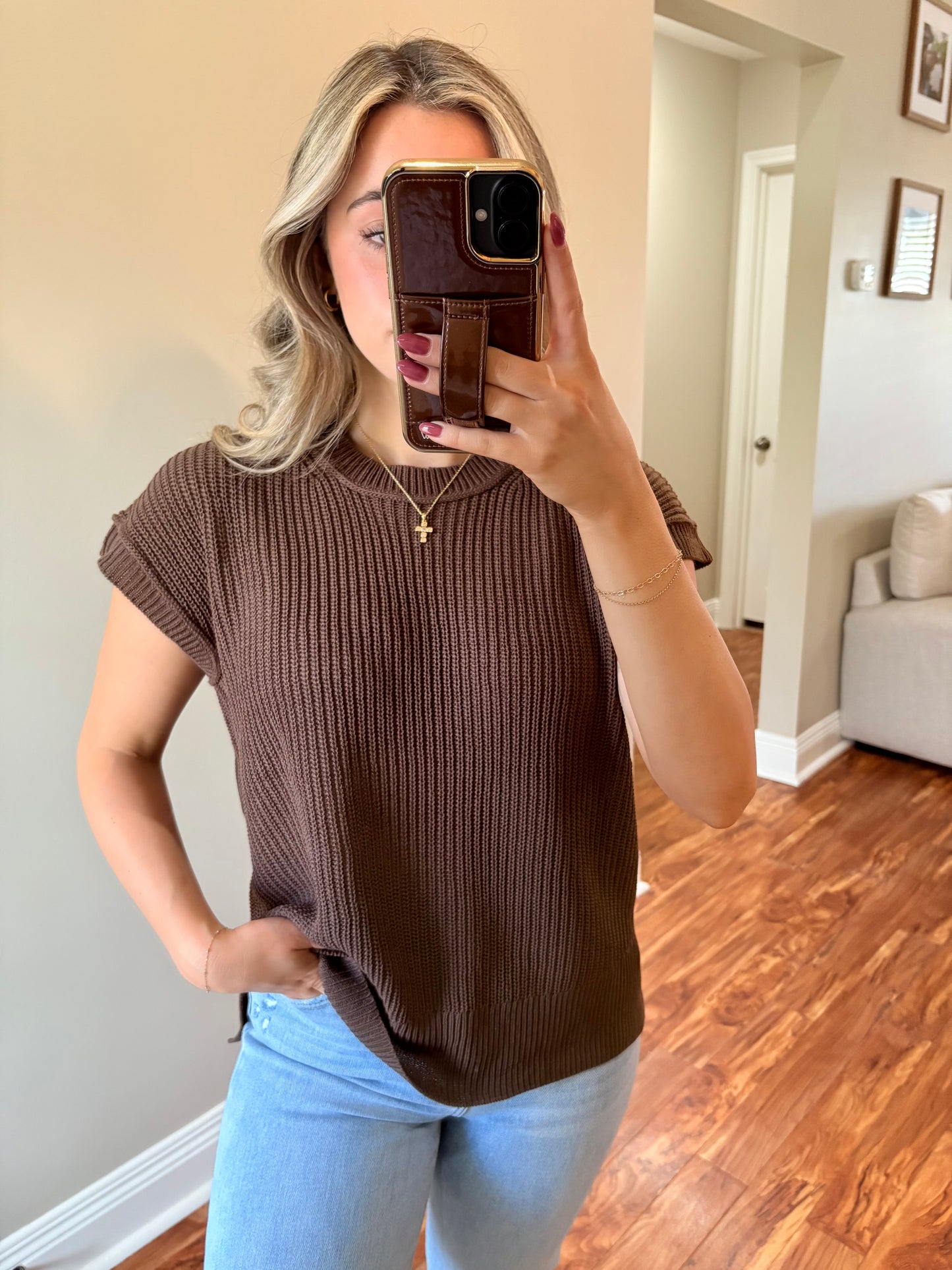 Crew Neck Sweater Vest