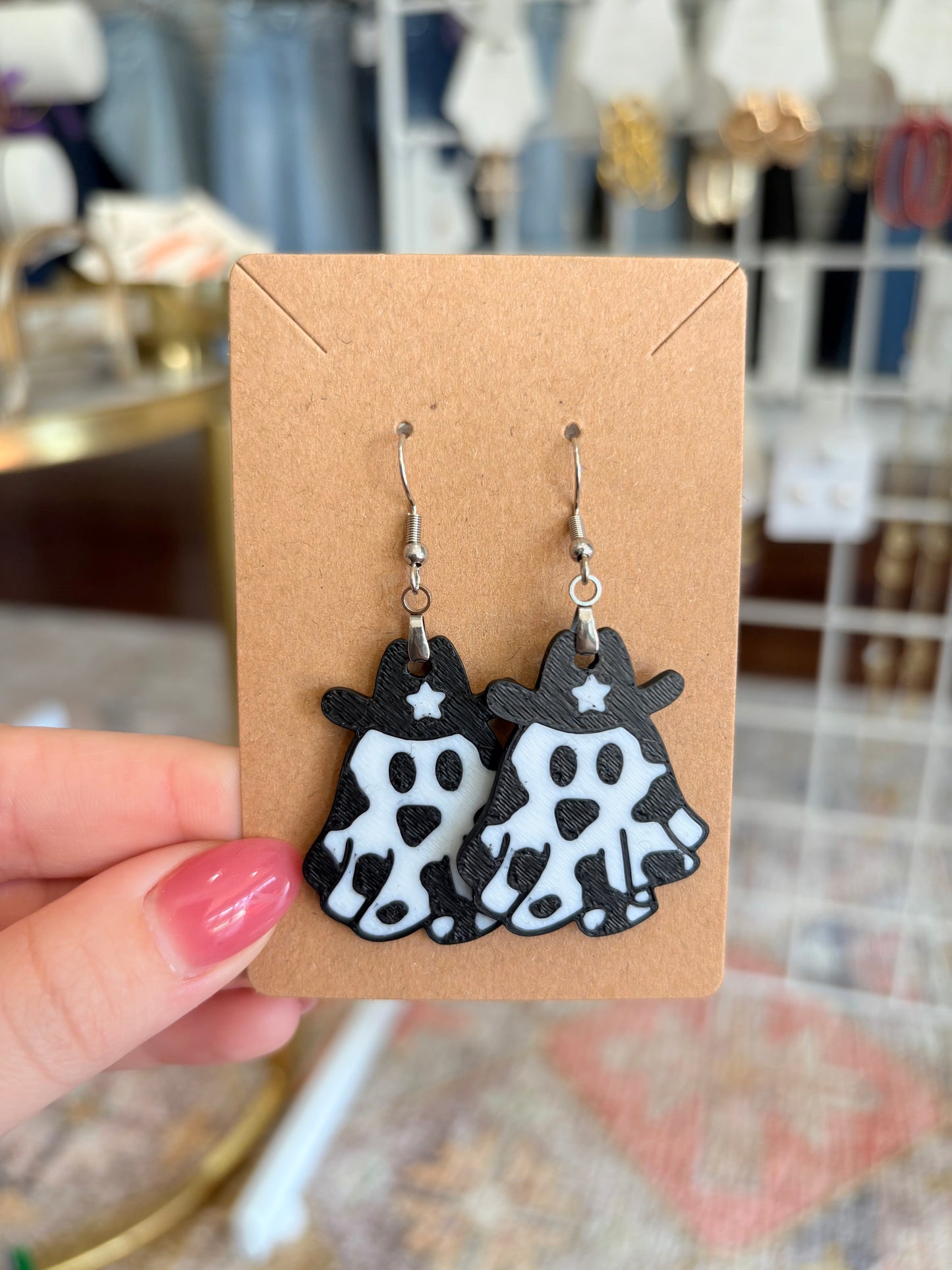 Ghost Cowboy Earring