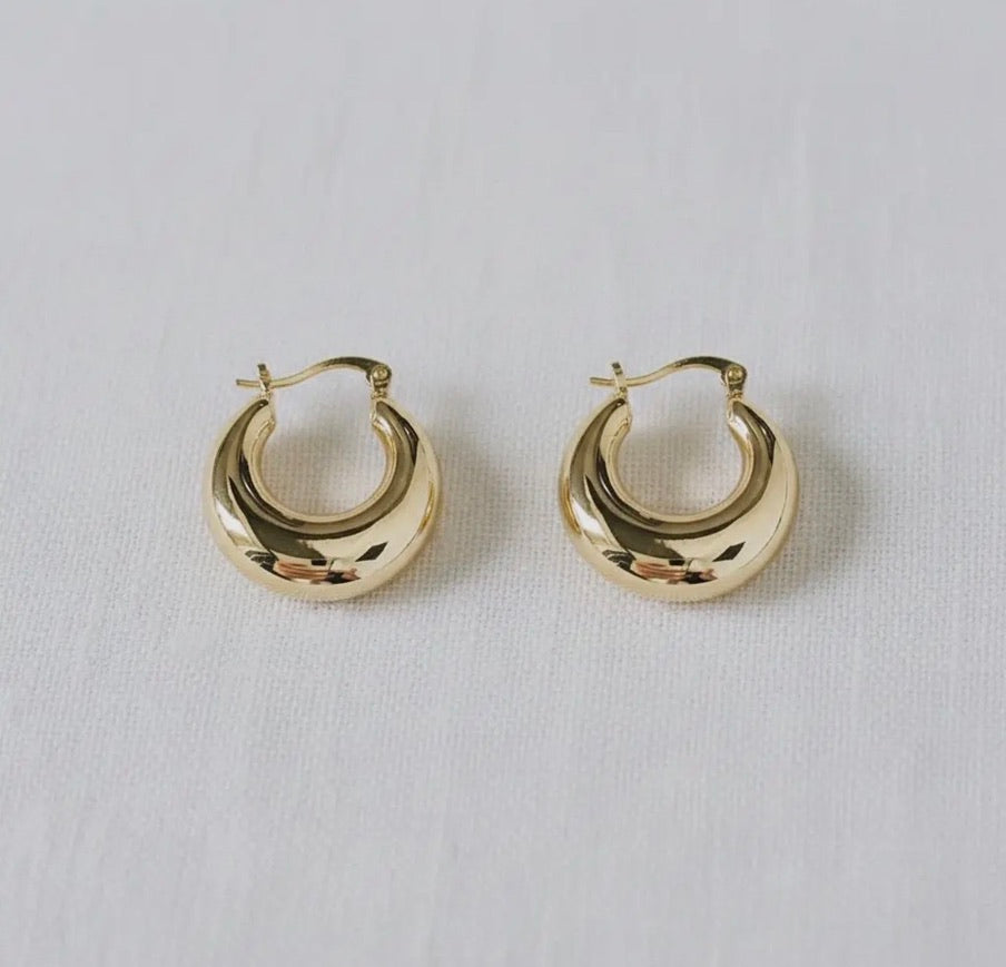 Thick Hoop Earrings