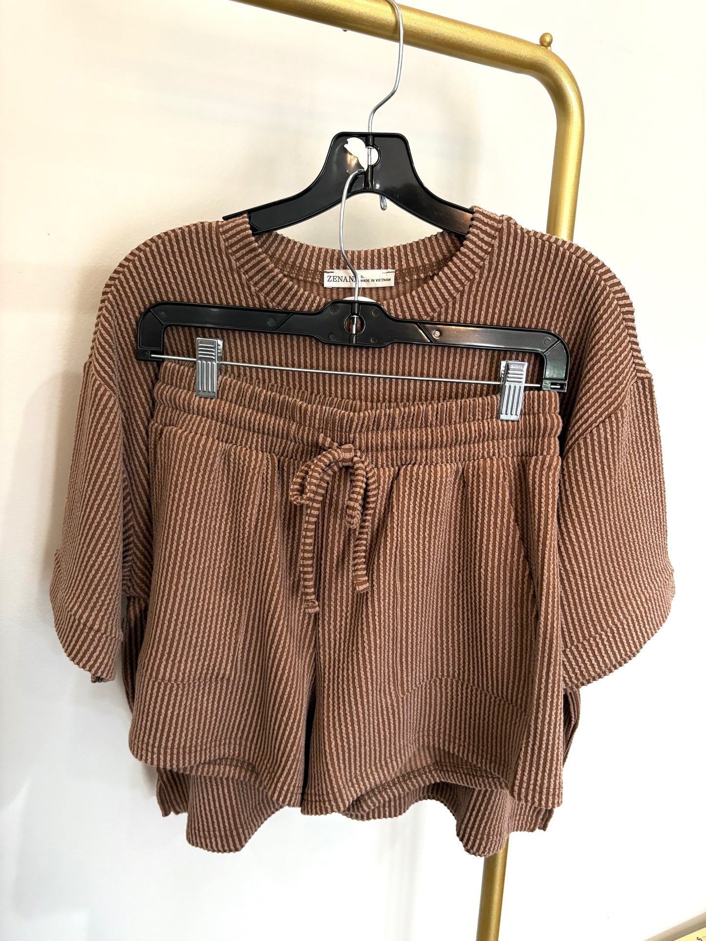 Rib Short Set