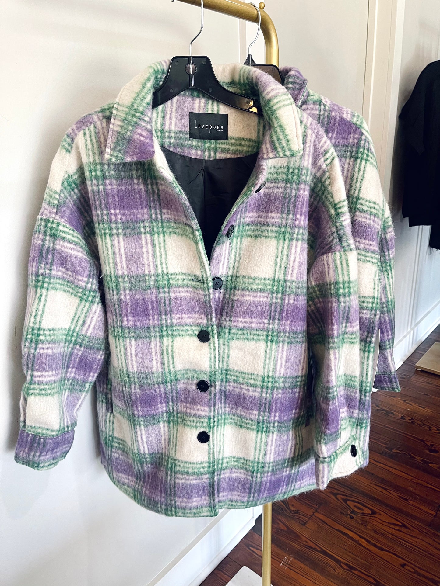 Wool Purple & Green Jacket