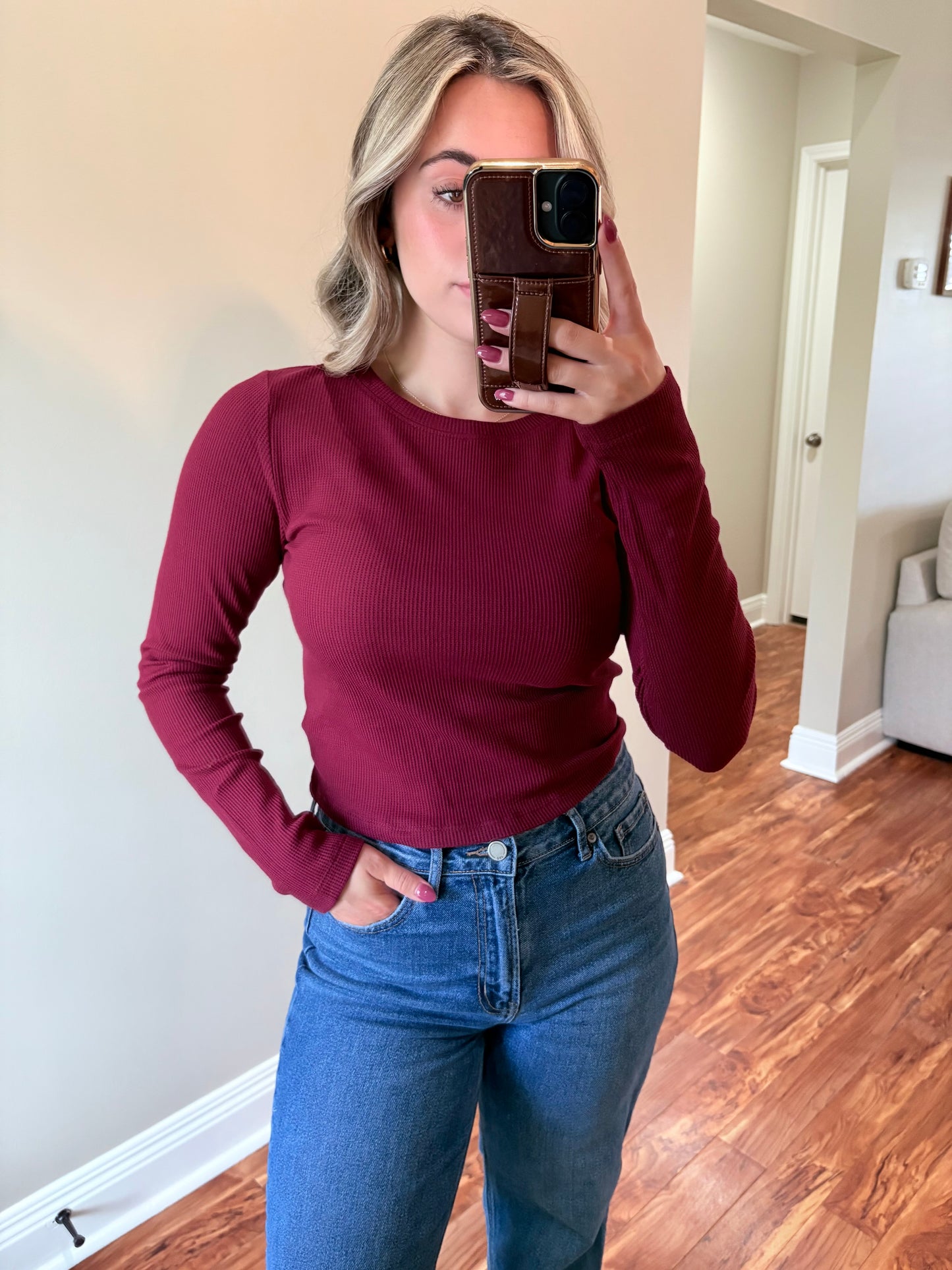 Burgundy Longsleeve