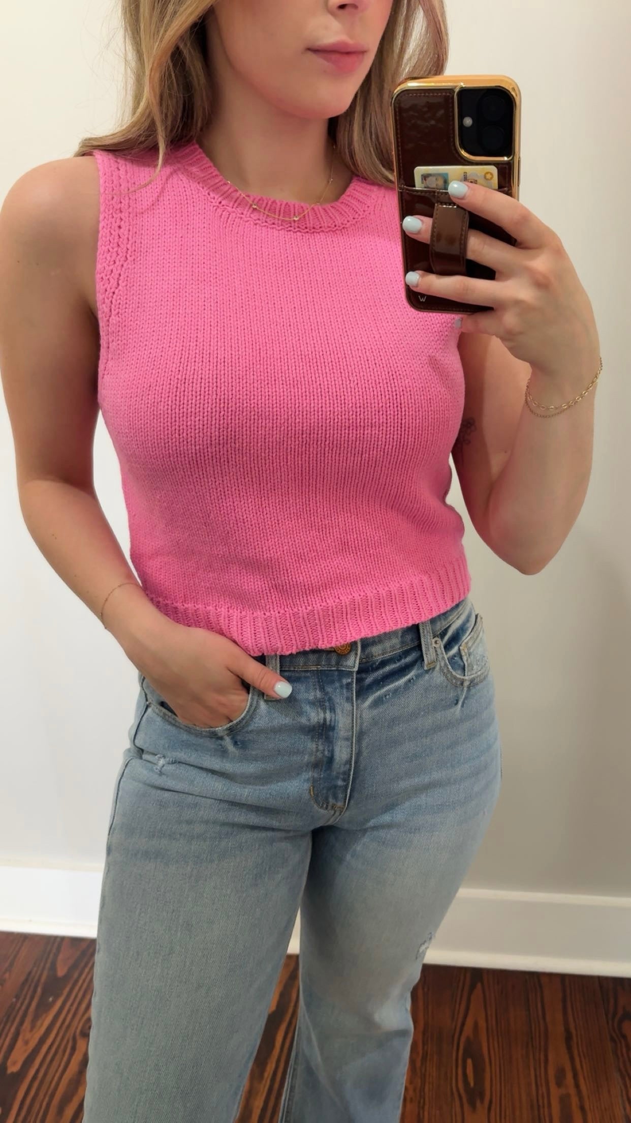 Cropped Knit Sweater