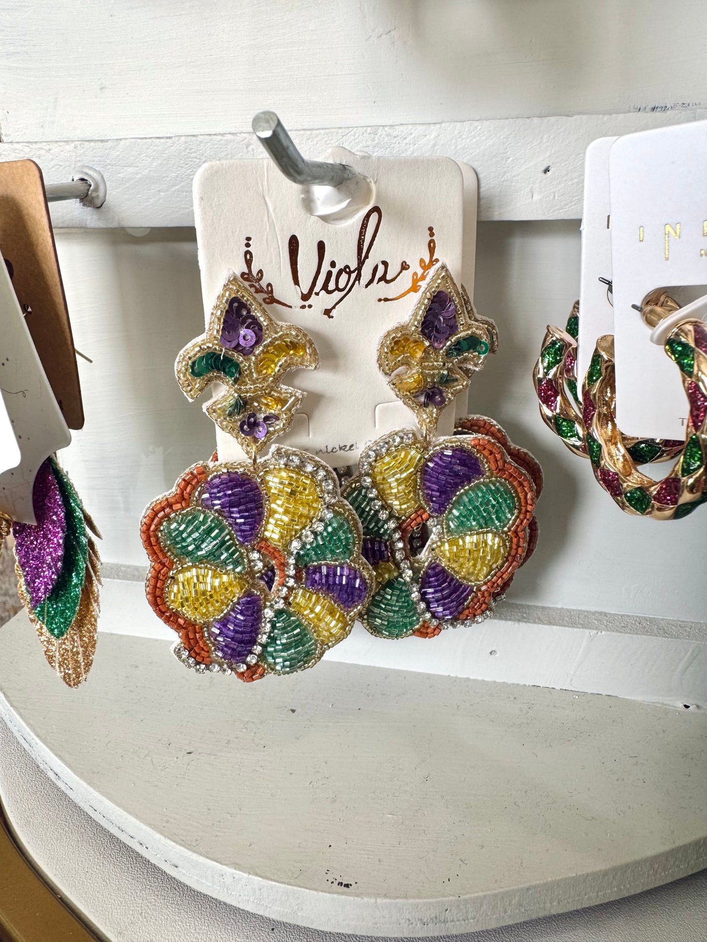 King Cake Earrings