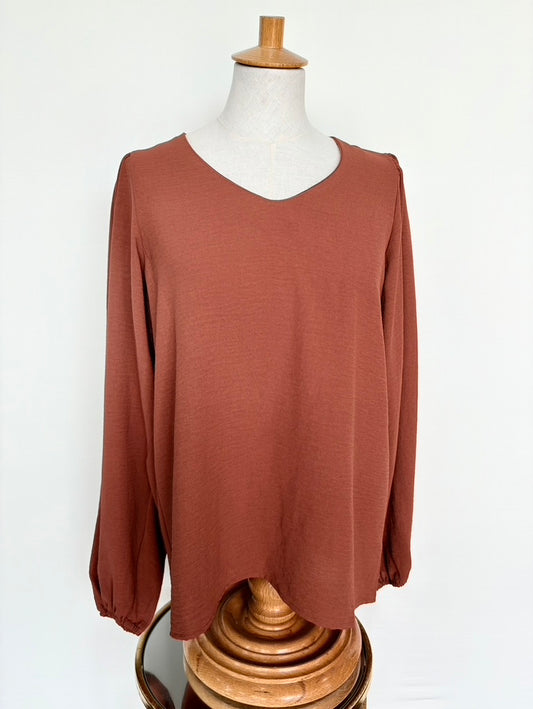Basic Long Sleeve Blouse