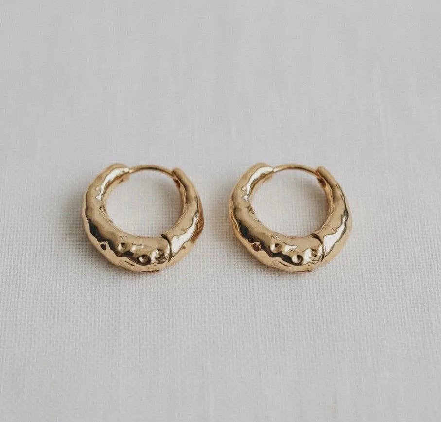 Texture Hoop Earring