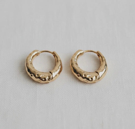 Texture Hoop Earring
