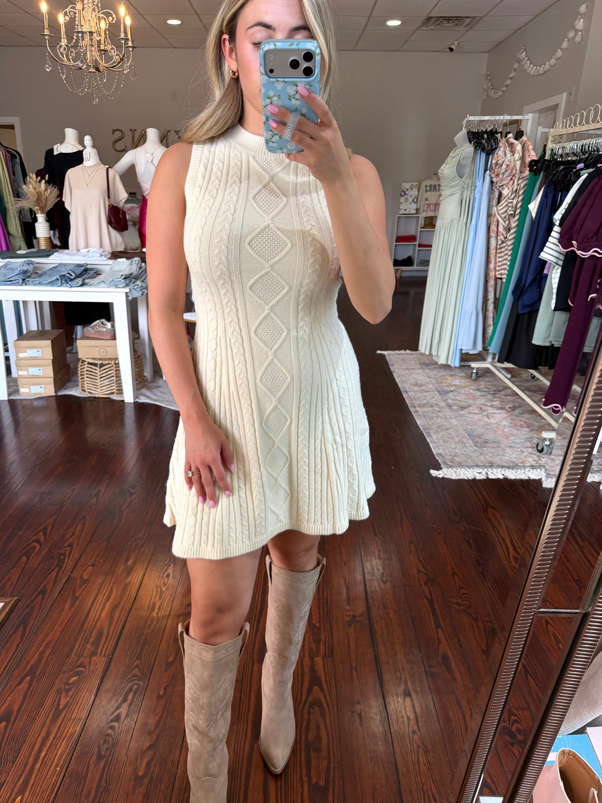 Sleeveless Knit Dress