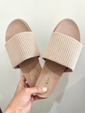 Knit Slide Sandals