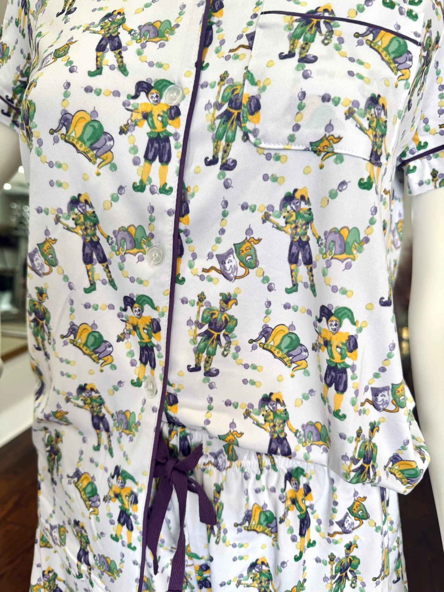 Mardi Gras Jester PJ Set