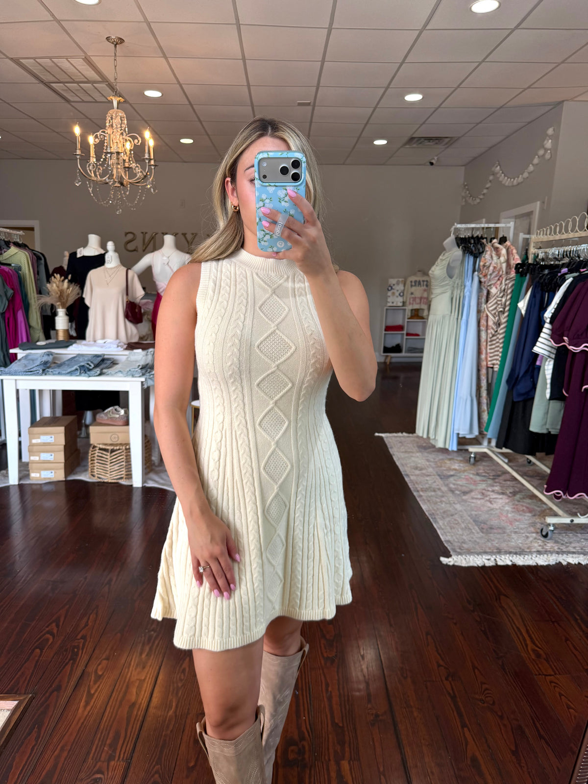 Sleeveless Knit Dress