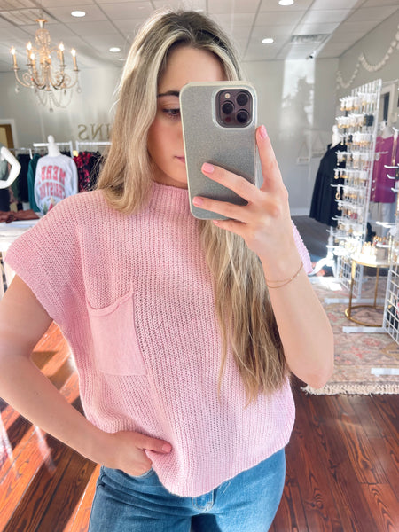 Pink Sweater Top
