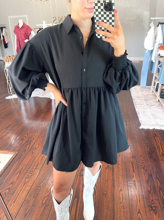 Babydoll Long Sleeve Dress