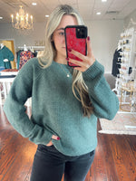 Faded Green Sweater