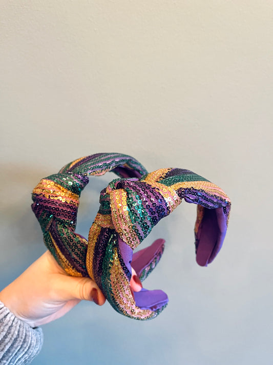 Mardi Gras Sequin Headband