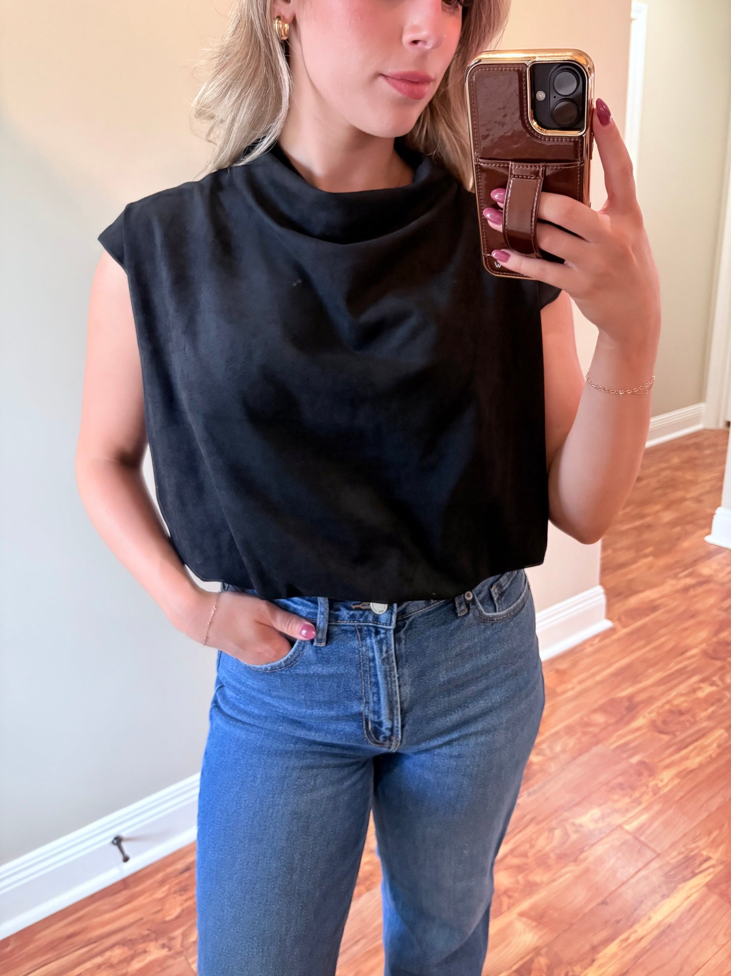 Black Velvet Top