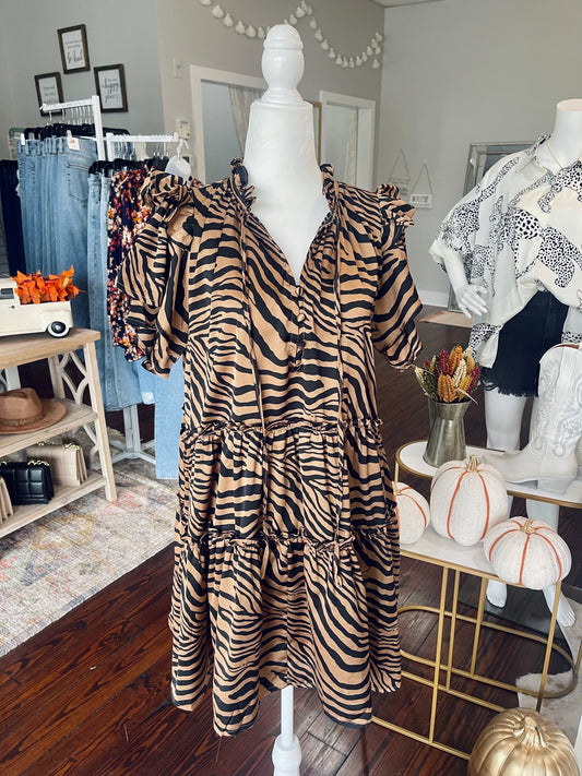 Tiger Babydoll Dress