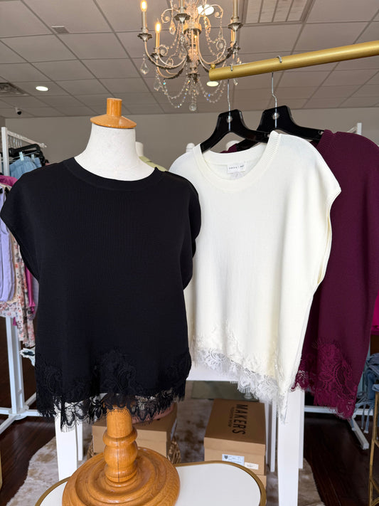 Lace Trim Blouse