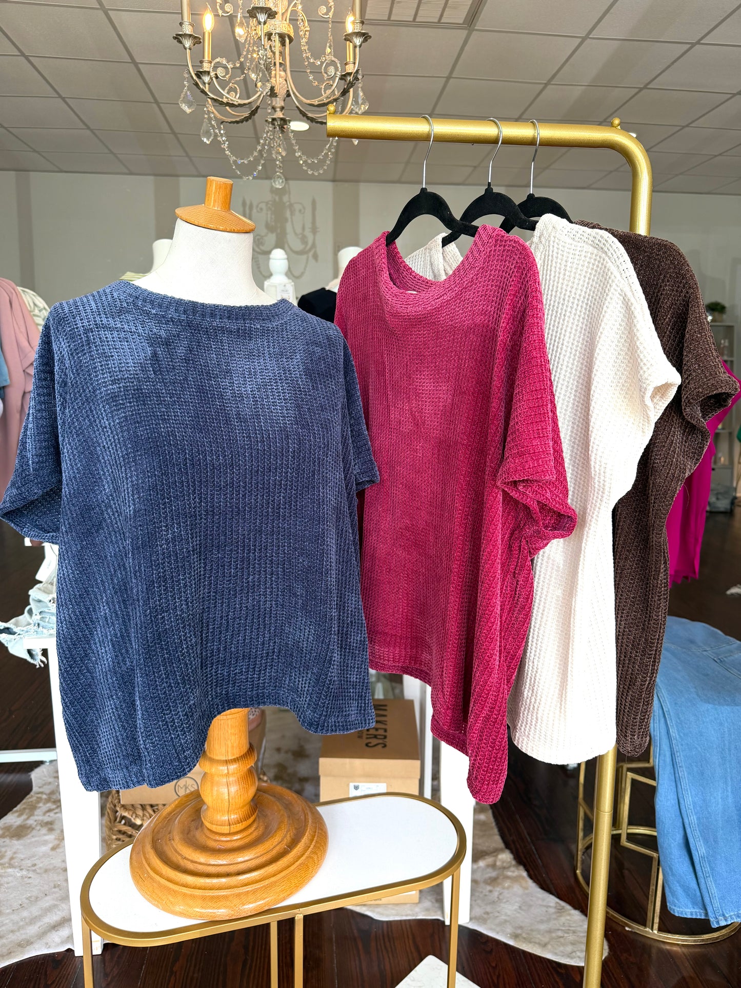 Chenille Waffle Top