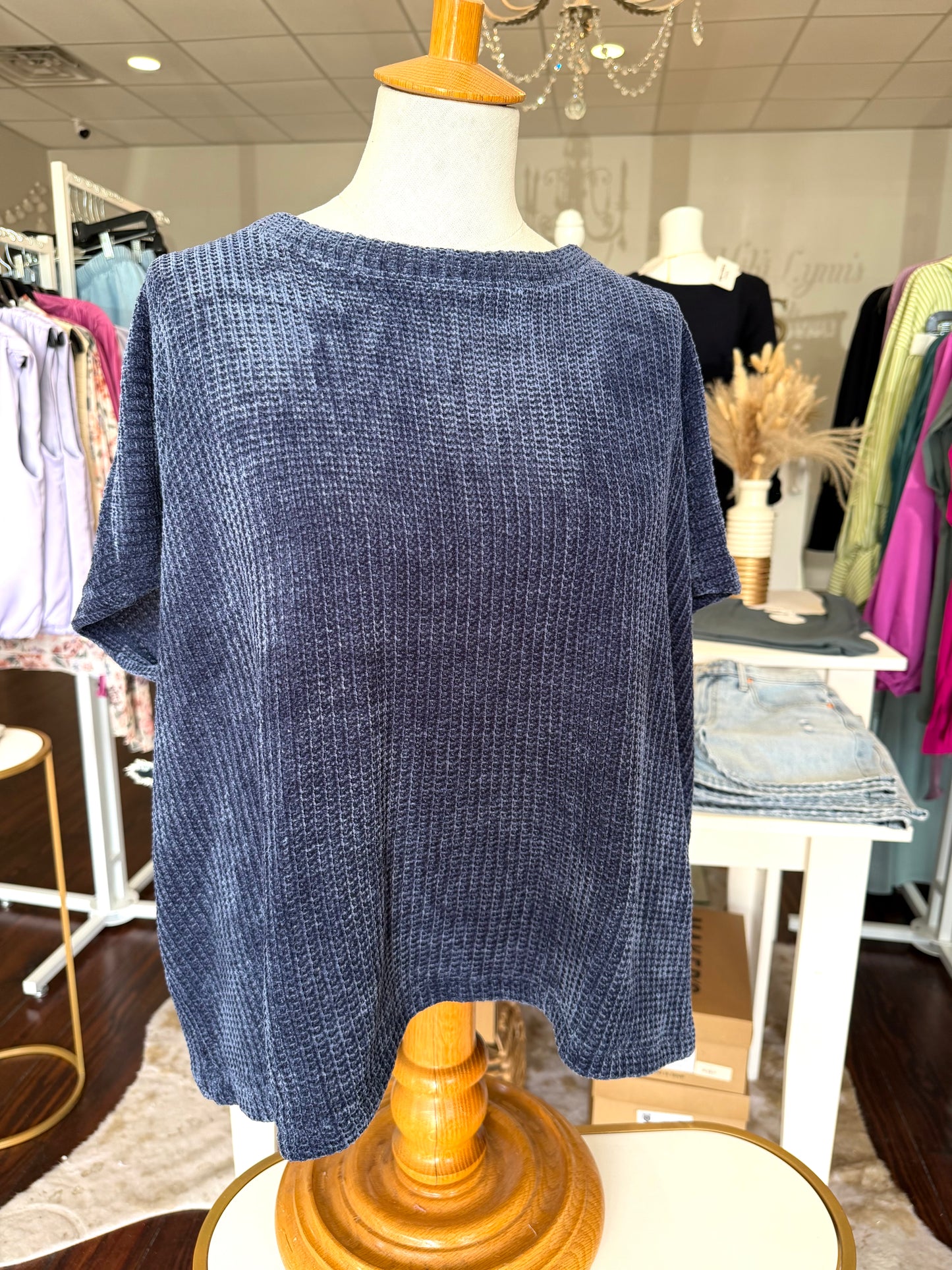 Chenille Waffle Top