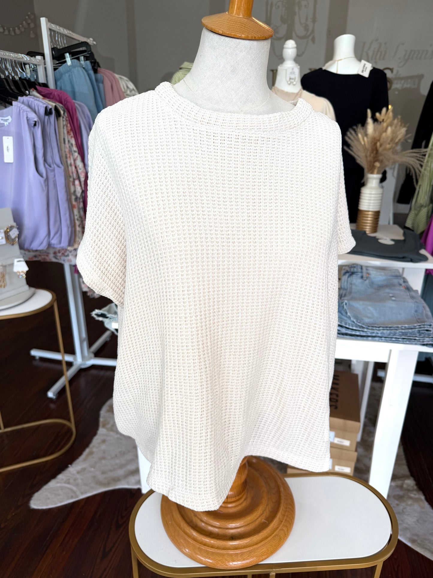 Chenille Waffle Top