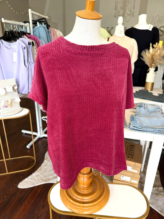 Chenille Waffle Top
