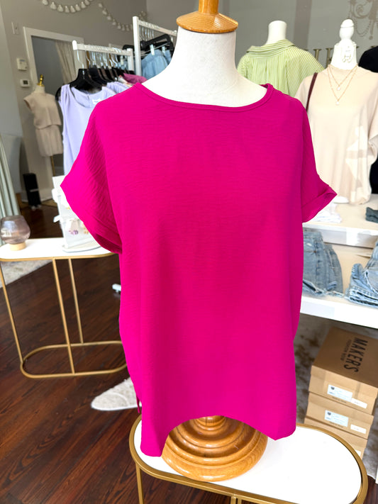 Round Neck Basic Blouse