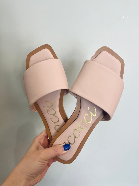 Blush Square Toe Sandal