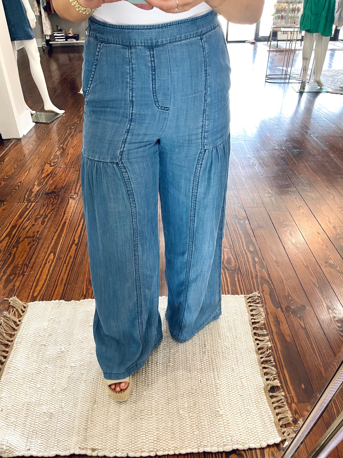 Wide Soft Denim Pant